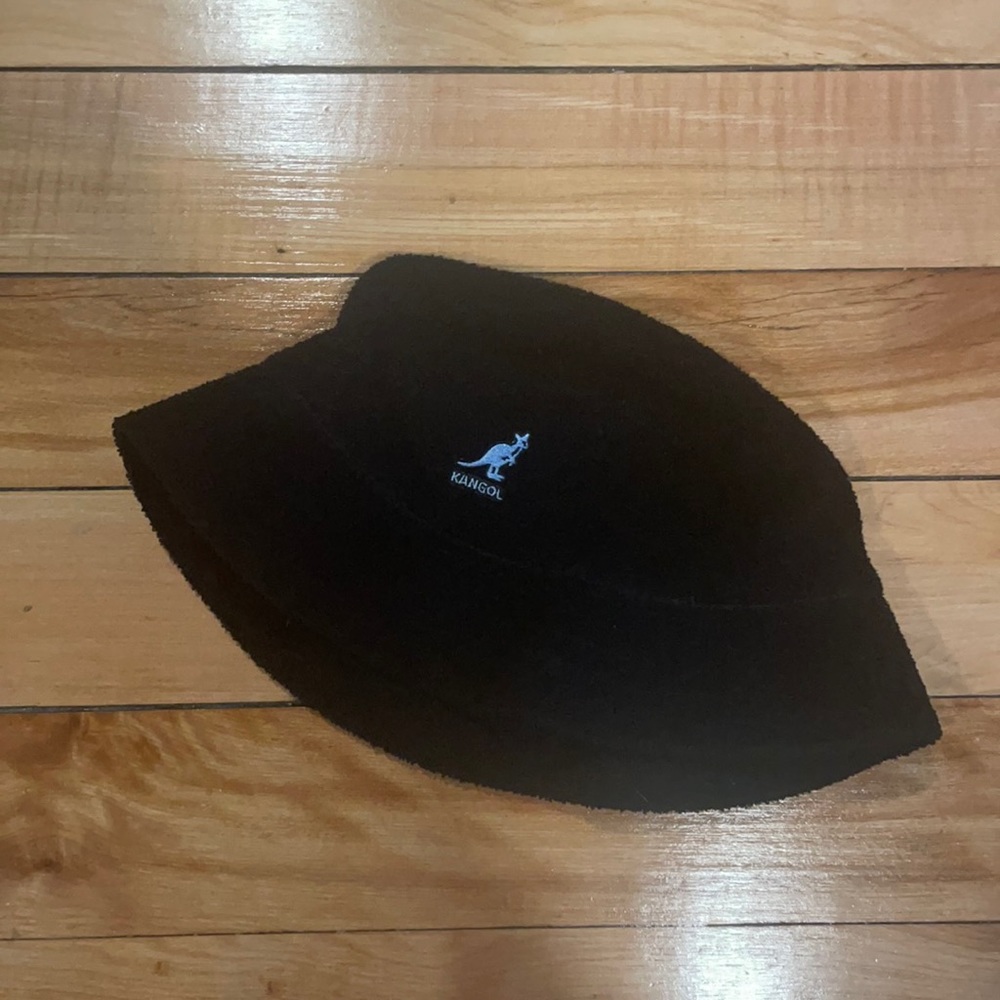 Black Kangol bucket hat